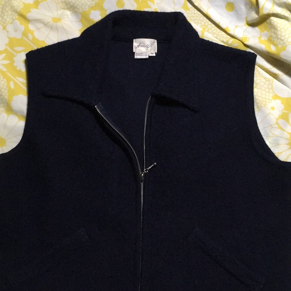 Vintage Ann Wi 100% Wool Zip Vest - Picture 3 of 6